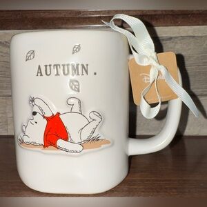 Super Cute 🥰 Rae Dunn Disney Winnie The Pooh Bear “Autumn” Coffee Mug Fall -New